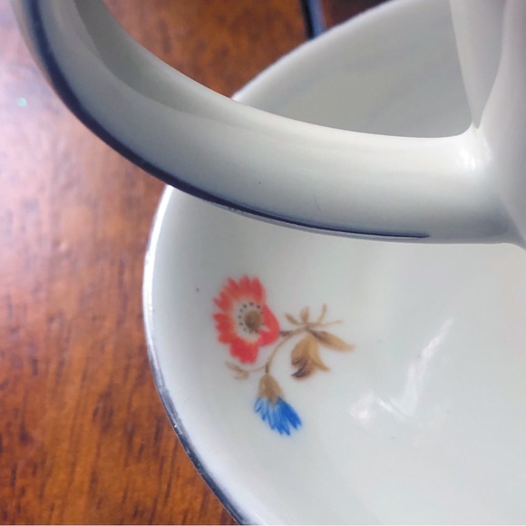 Vintage 80s Kahla Gravy Bowl/Boat w/ 8” Underplate Made in Germany - Picture 6 of 10